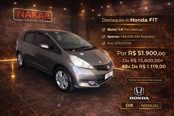 HONDA FIT 1.4 DX 16V FLEX 4P MANUAL